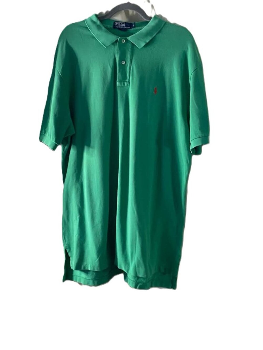 Polo Ralph Lauren Men's XL Green Short Sleeve Polo Shirt Red Pony Logo